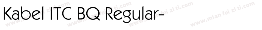 Kabel ITC BQ Regular字体转换